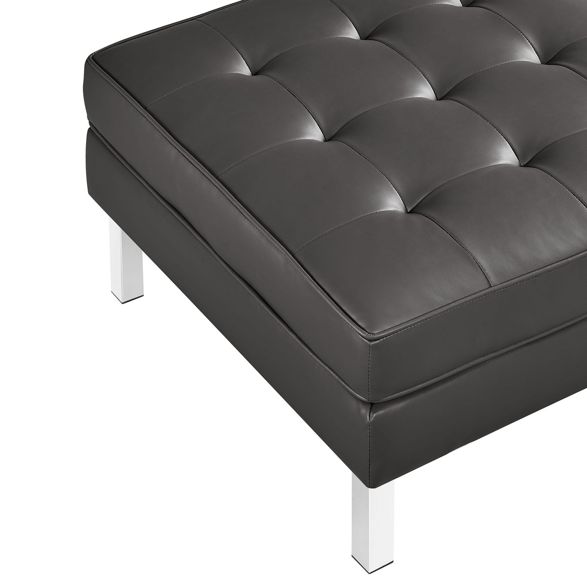 Loft Tufted Vegan Leather Sofa and Ottoman Set by Modway, photo 18 of 39