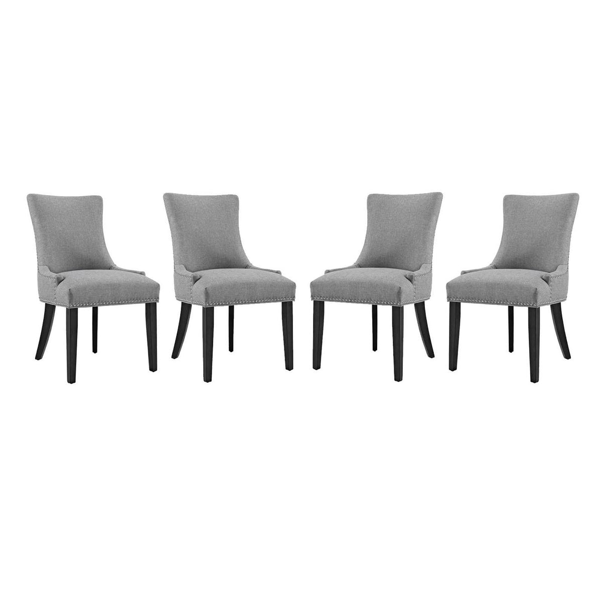 Marquis Fabric Dining Chair Set of 4 by Modway, photo 5 of 8