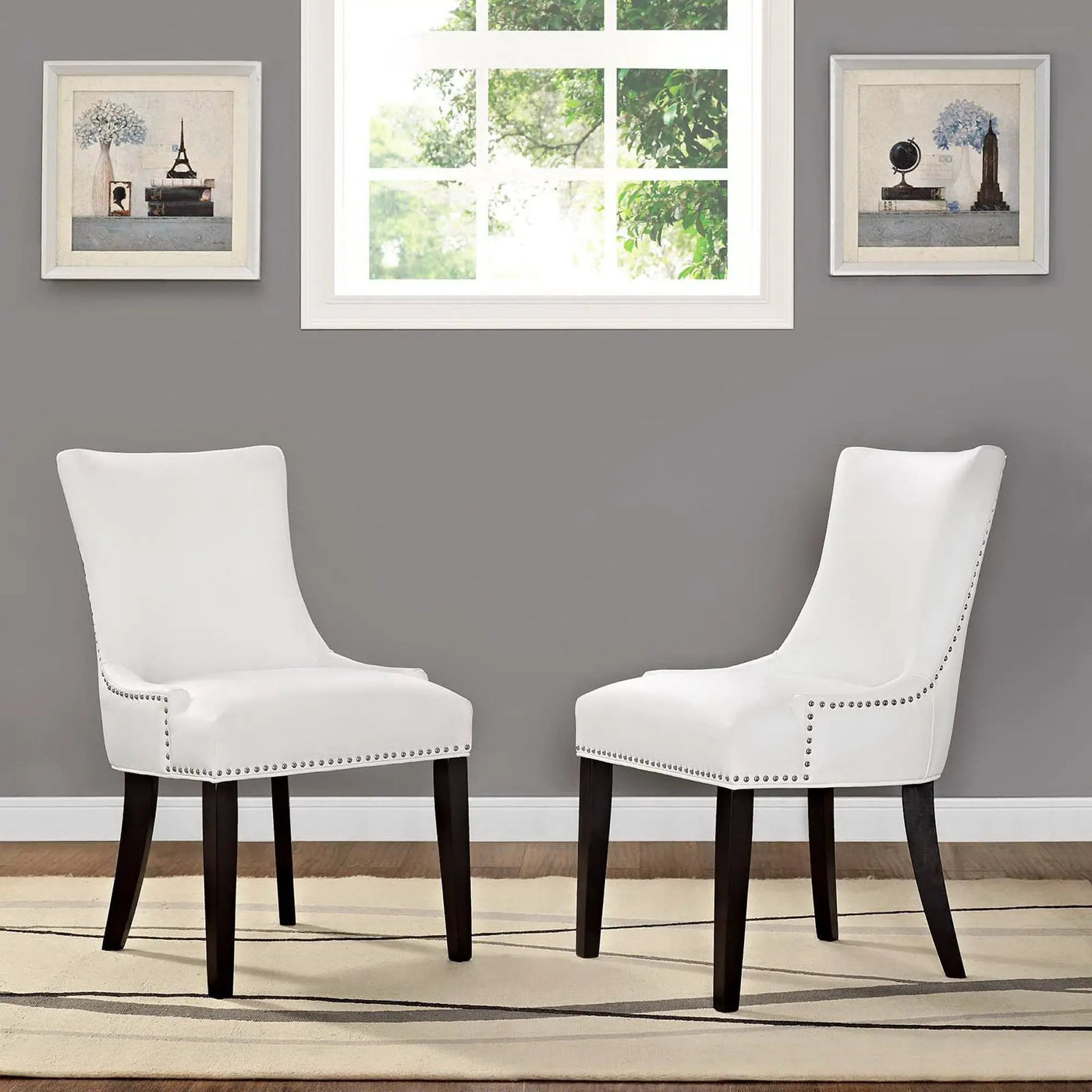 Marquis Faux Leather Dining Chair Set of 2 by Modway by HouseOfZazla