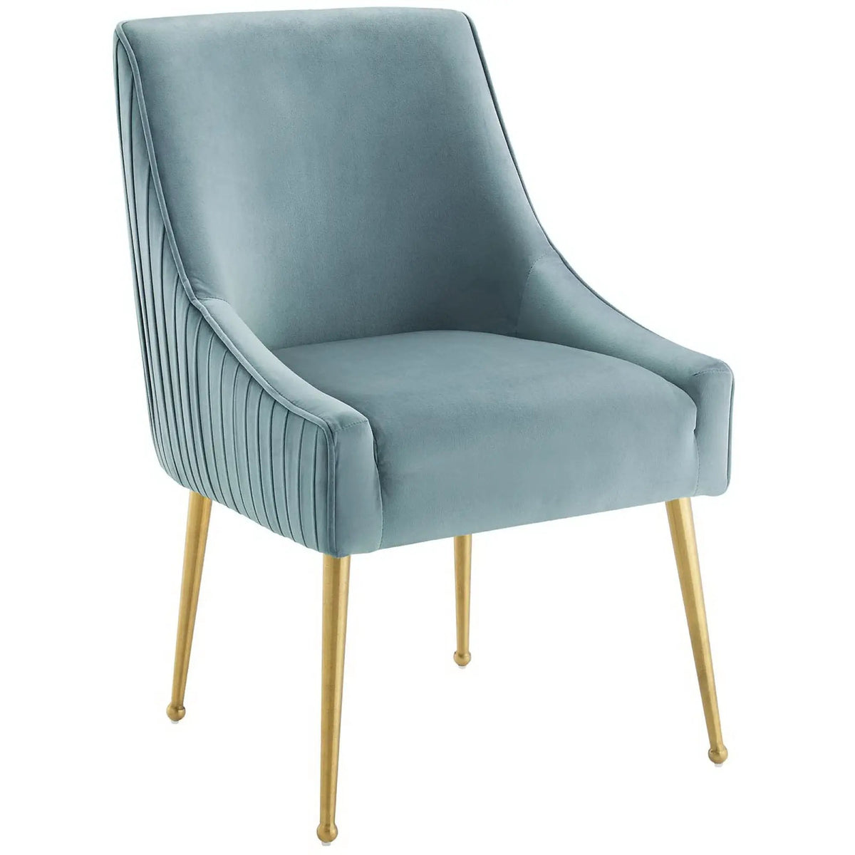 Discern Pleated Back Upholstered Performance Velvet Dining Chair by Modway by HouseOfZazla