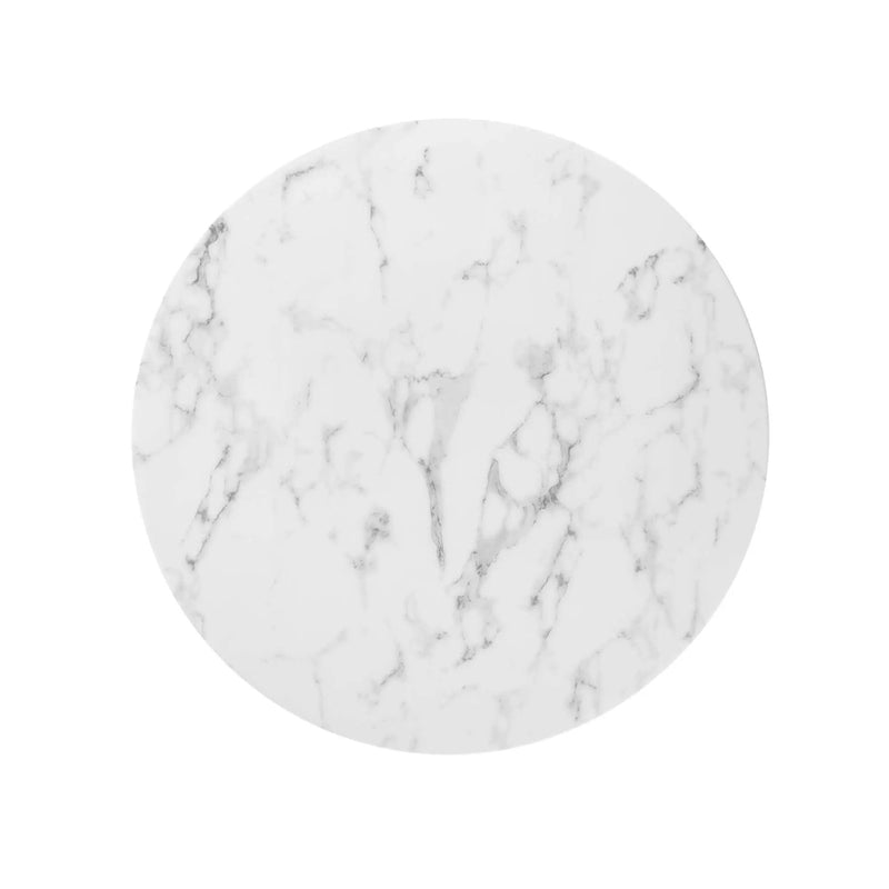 Lippa 36" Round Faux Marble Dining Table by Modway by HouseOfZazla
