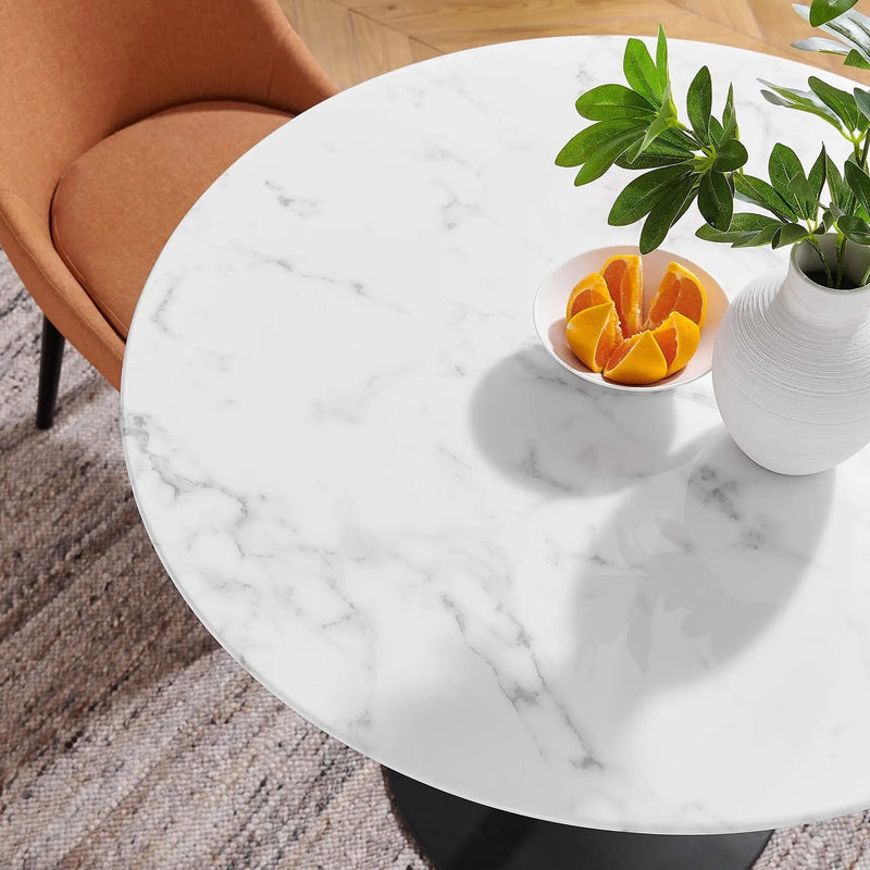 Lippa 36" Round Faux Marble Dining Table by Modway by HouseOfZazla