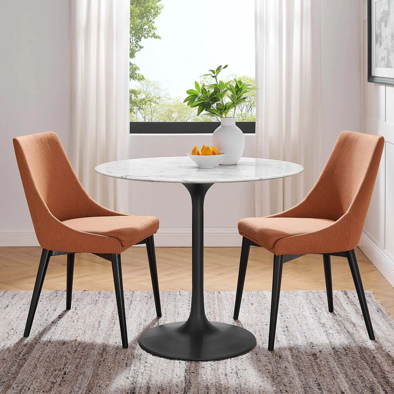 Lippa 36" Round Faux Marble Dining Table by Modway by HouseOfZazla