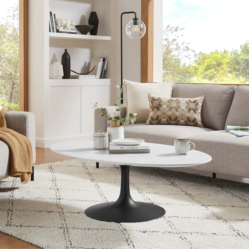 Lippa 48" Oval Wood Coffee Table by Modway by HouseOfZazla