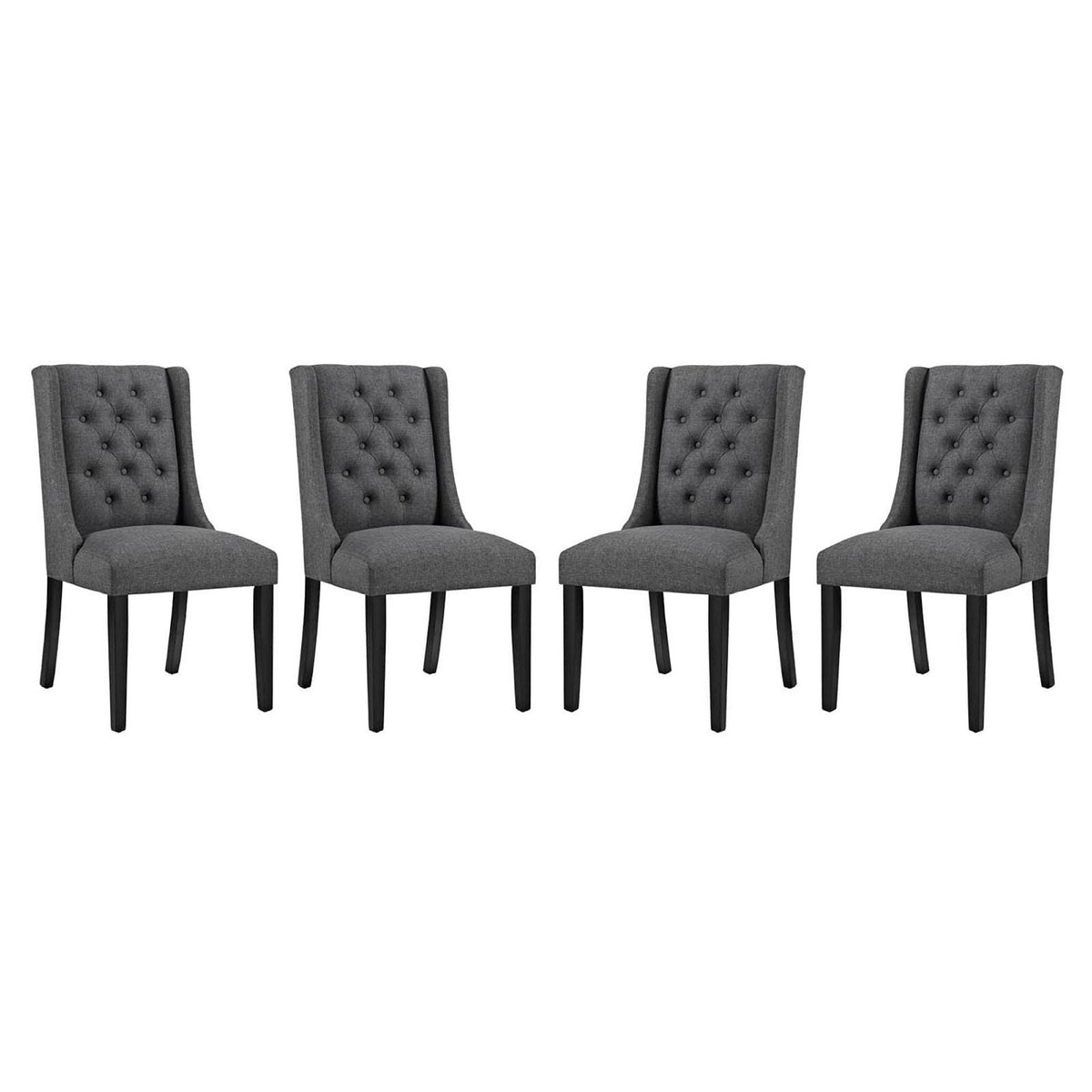 Baronet Fabric Dining Chair Set of 4 by Modway, photo 5 of 8