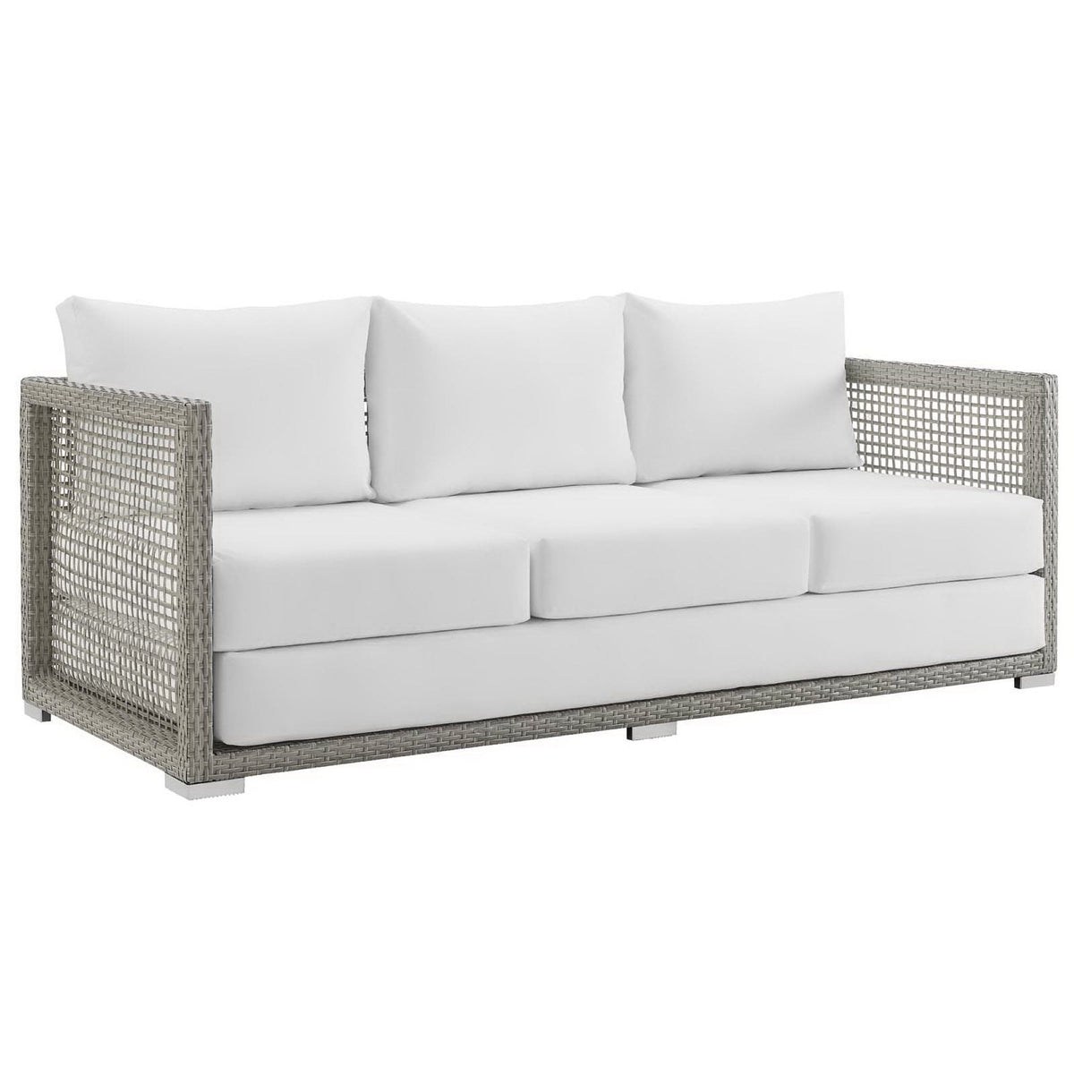 Aura 6 Piece Outdoor Patio Wicker Rattan Set by Modway, photo 17 of 22