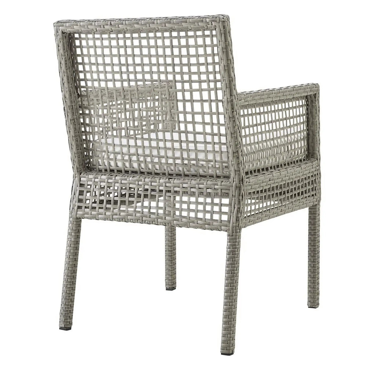 Aura Outdoor Patio Wicker Rattan Dining Armchair Set of 2 by HouseOfZazla