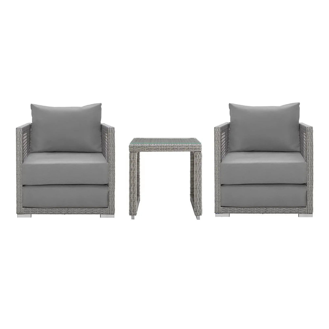 Aura 3 Piece Outdoor Patio Wicker Rattan Set by Modway by HouseOfZazla