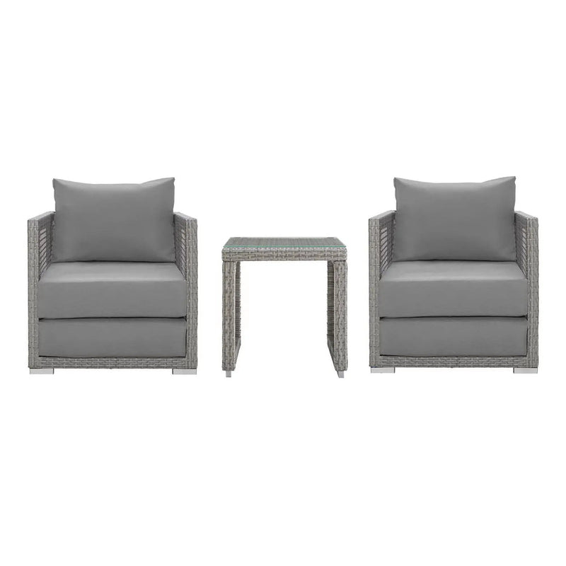 Aura 3 Piece Outdoor Patio Wicker Rattan Set by Modway by HouseOfZazla