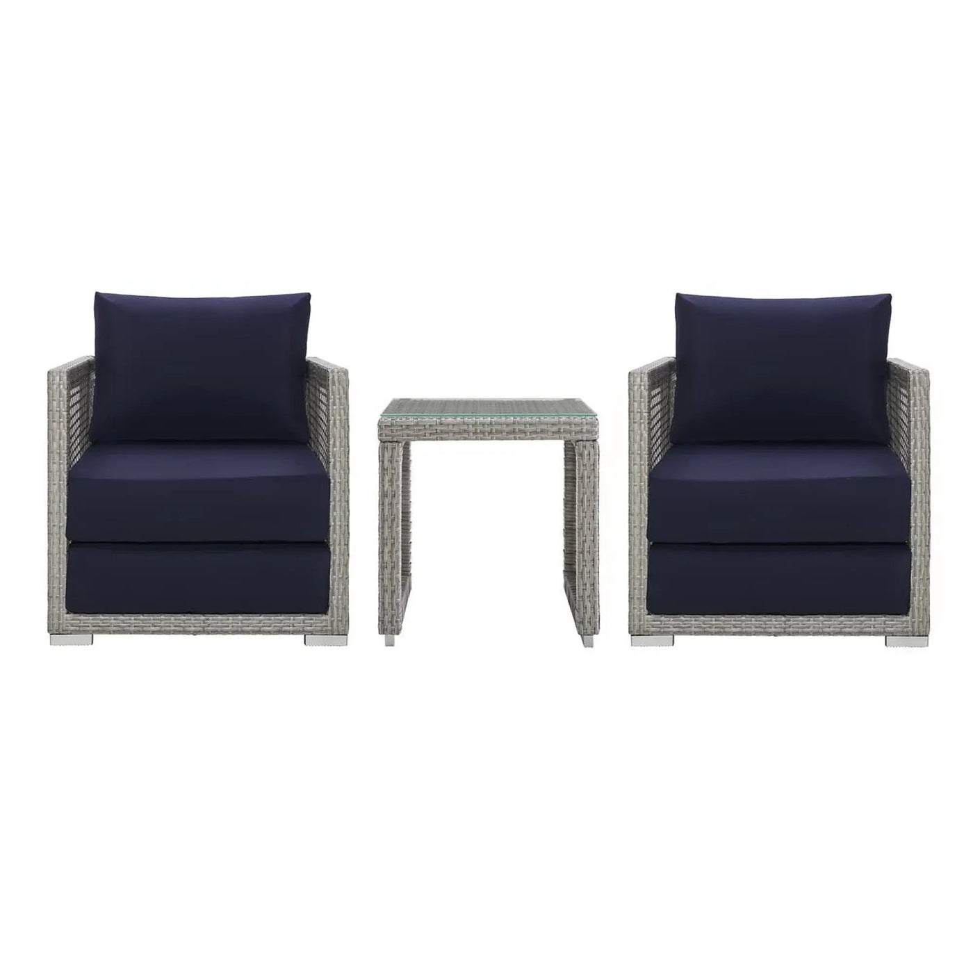 Aura 3 Piece Outdoor Patio Wicker Rattan Set by Modway by HouseOfZazla