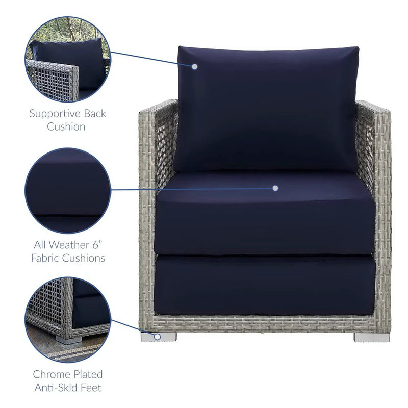 Aura 3 Piece Outdoor Patio Wicker Rattan Set by Modway by HouseOfZazla