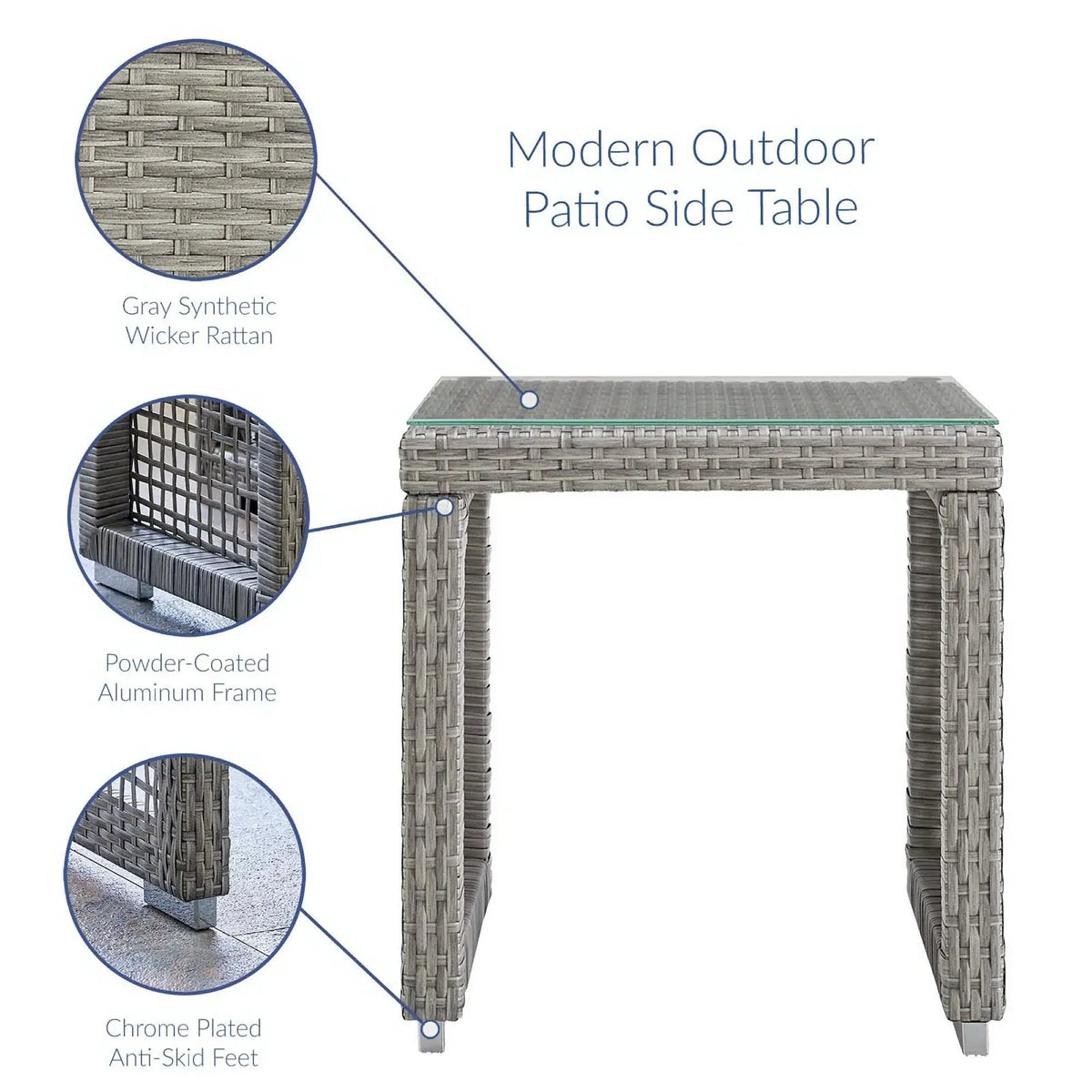 Aura 3 Piece Outdoor Patio Wicker Rattan Set by Modway by HouseOfZazla