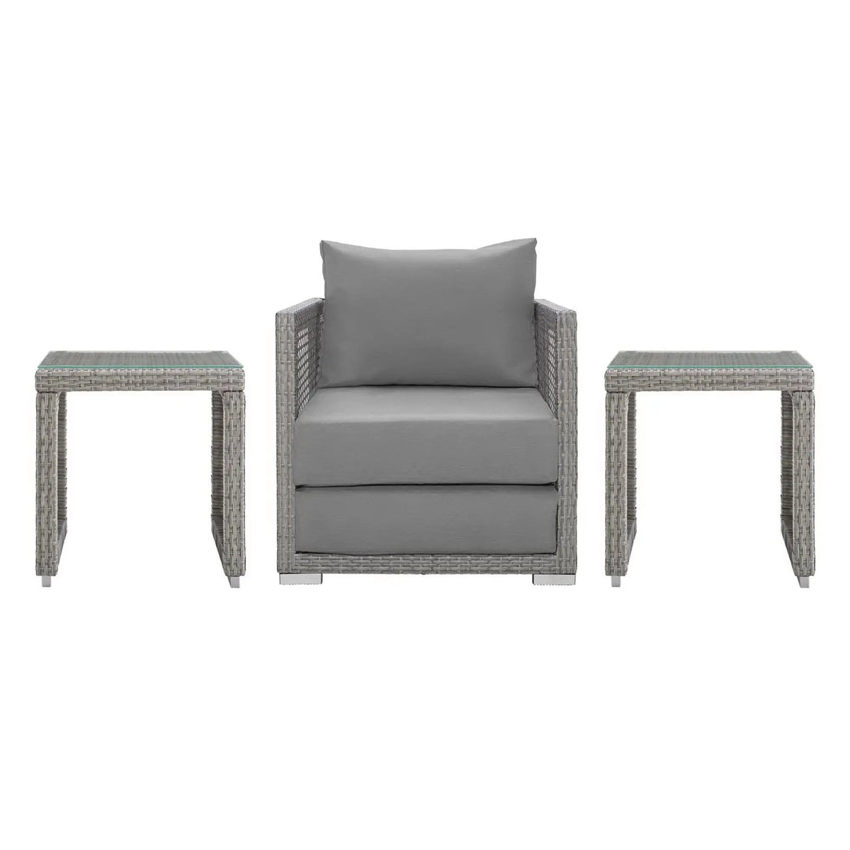 Aura 3 Piece Outdoor Patio Wicker Rattan Set by Modway by HouseOfZazla
