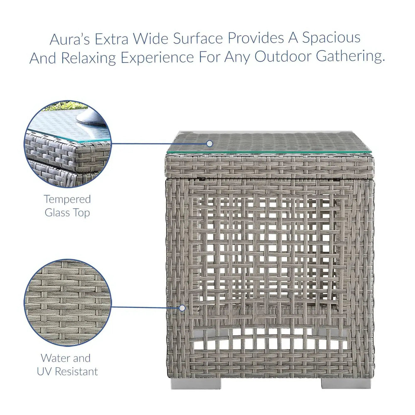 Aura 3 Piece Outdoor Patio Wicker Rattan Set by Modway by HouseOfZazla