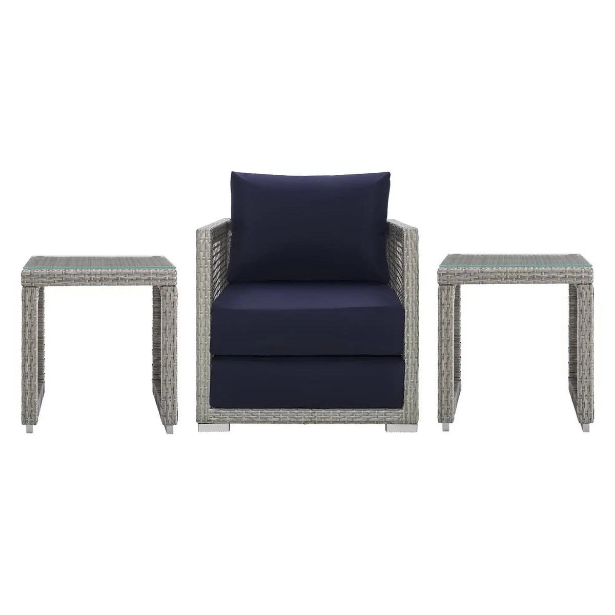 Aura 3 Piece Outdoor Patio Wicker Rattan Set by Modway by HouseOfZazla
