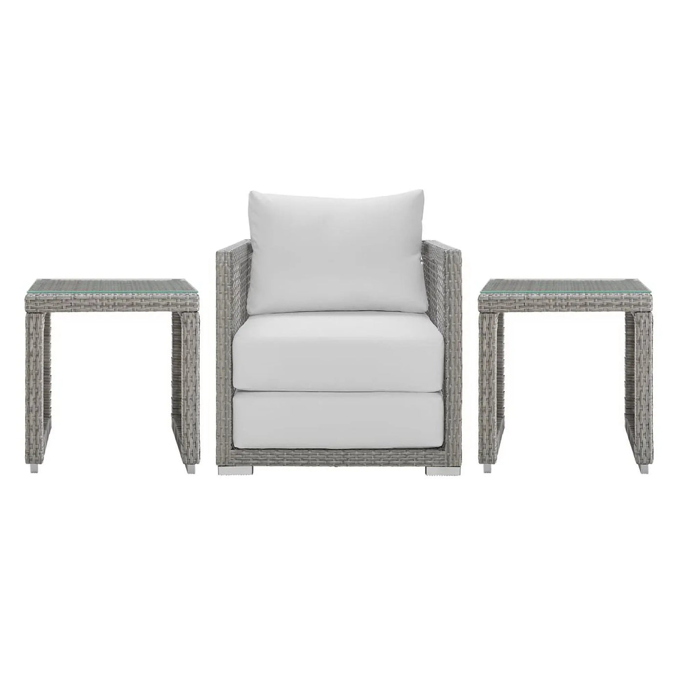 Aura 3 Piece Outdoor Patio Wicker Rattan Set by Modway by HouseOfZazla