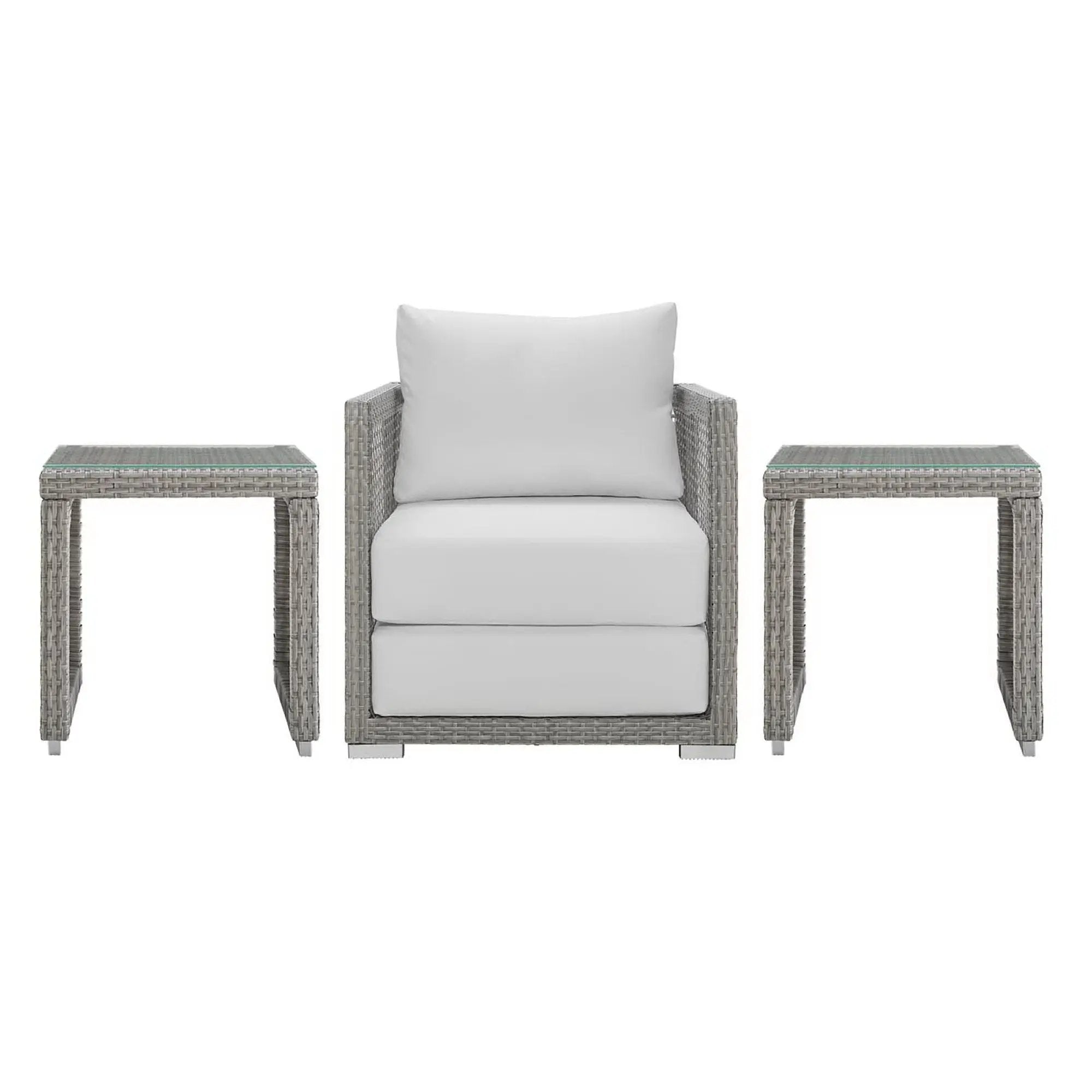 Aura 3 Piece Outdoor Patio Wicker Rattan Set by Modway by HouseOfZazla