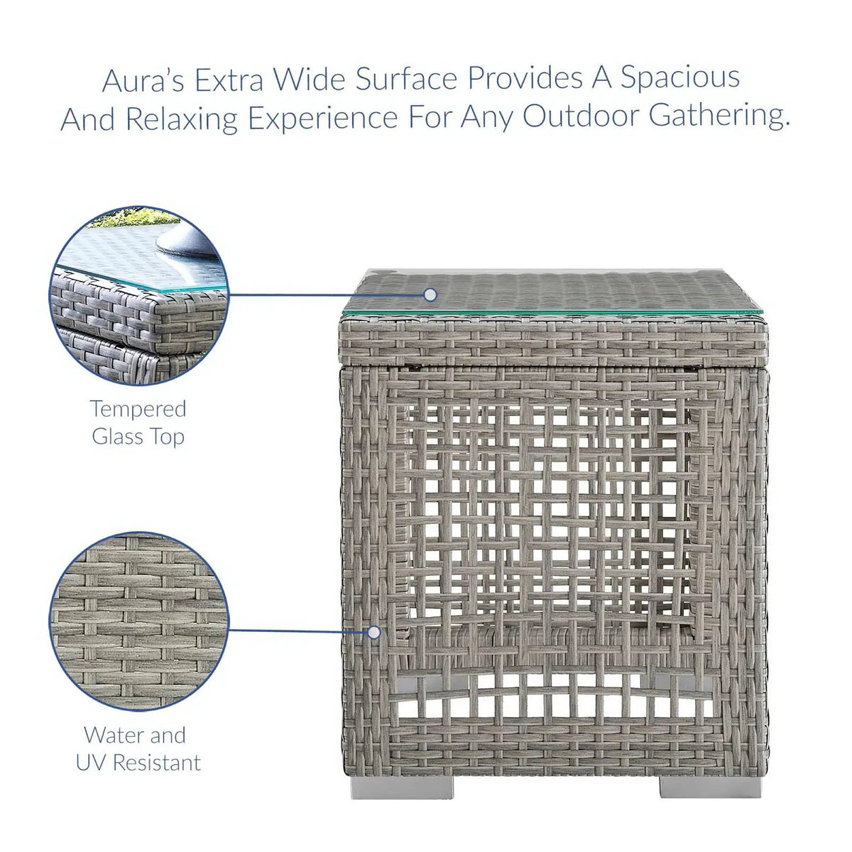 Aura 3 Piece Outdoor Patio Wicker Rattan Set by Modway by HouseOfZazla