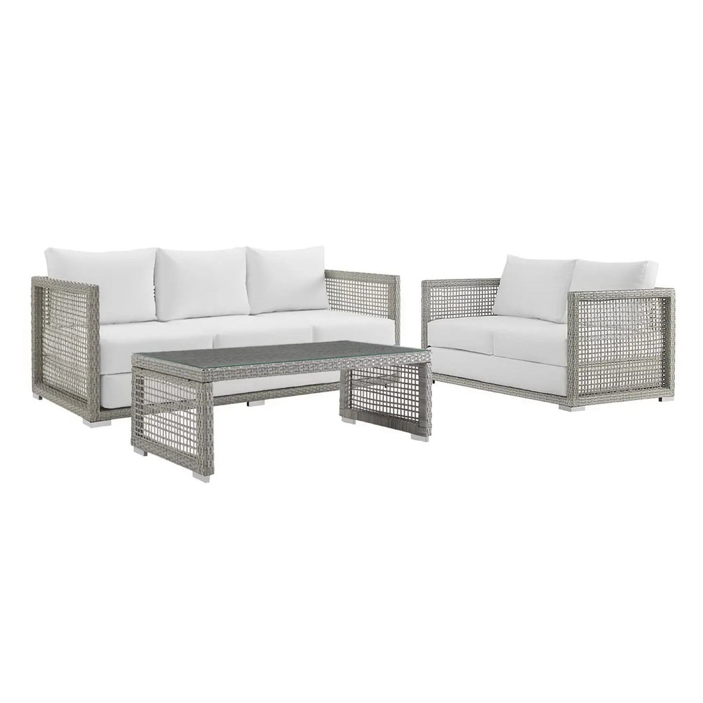 Aura 3 Piece Outdoor Patio Wicker Rattan Set by Modway by HouseOfZazla
