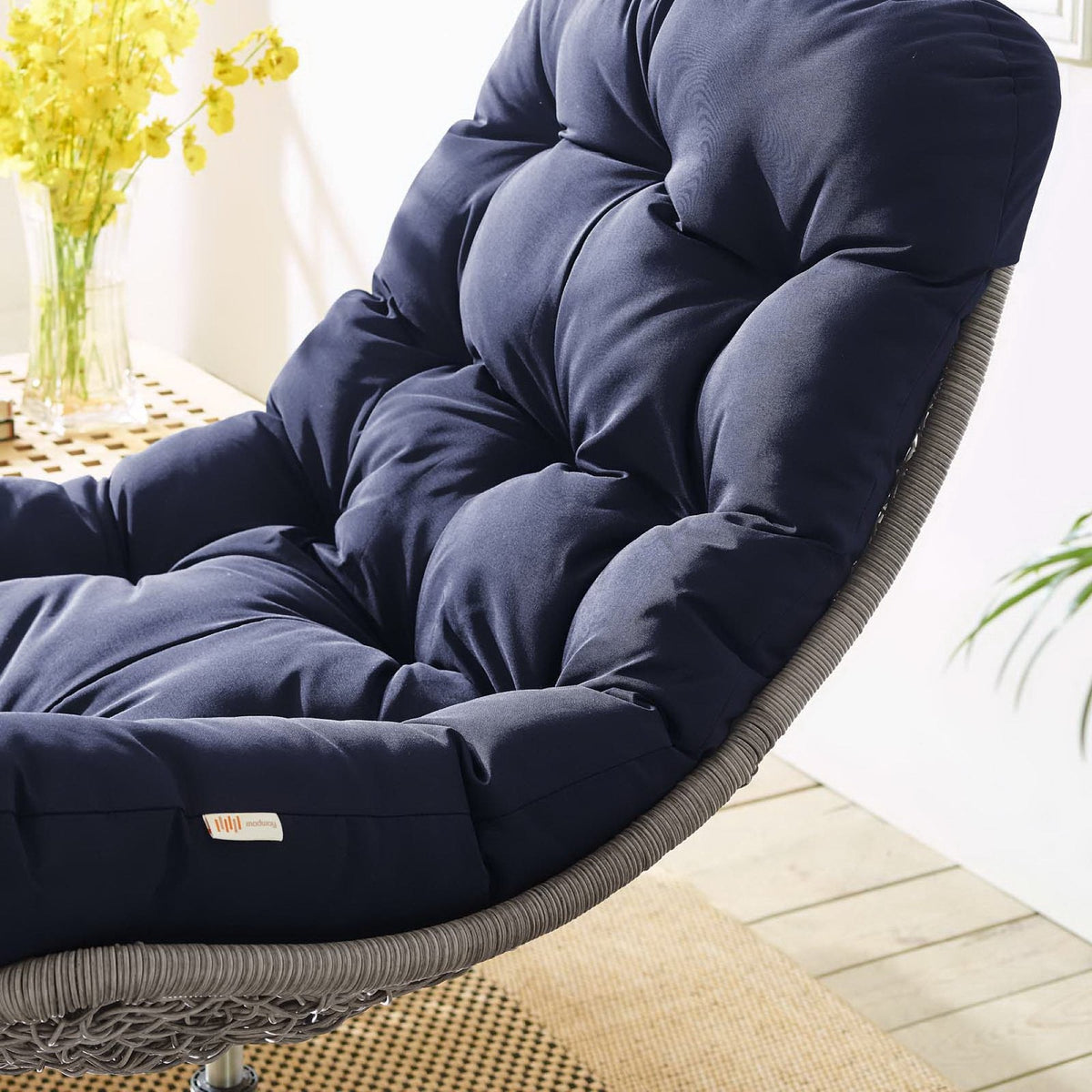 Brighton Wicker Rattan Outdoor Patio Swivel Lounge Chair by Modway, photo 12 of 18