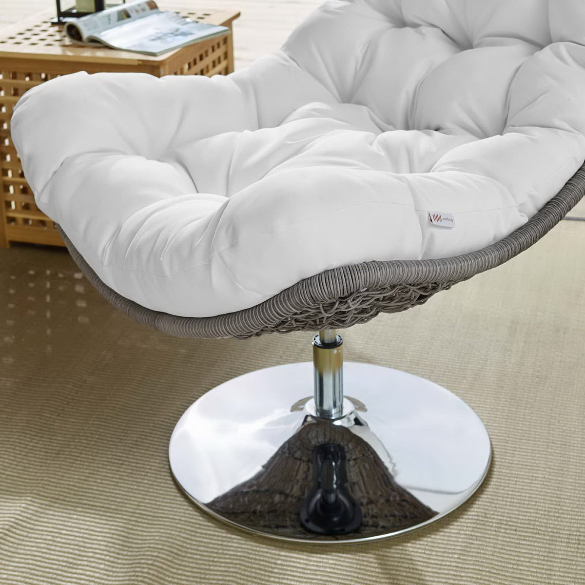 Brighton Wicker Rattan Outdoor Patio Swivel Lounge Chair by Modway, photo 18 of 18
