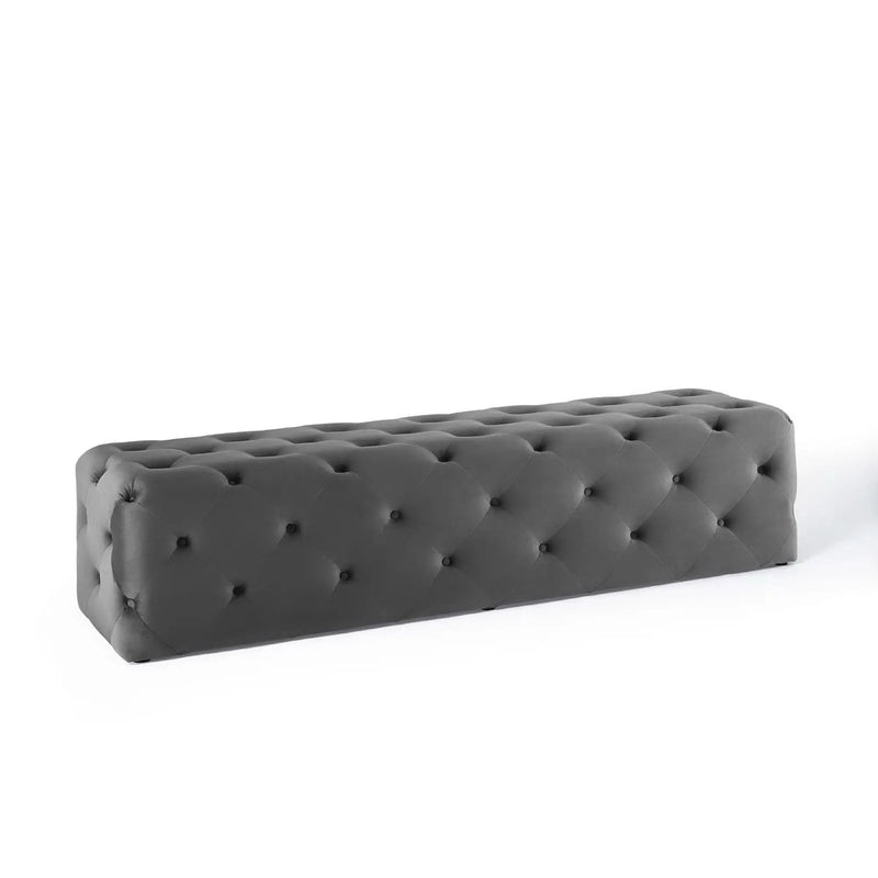Amour 72" Tufted Button Entryway Performance Velvet Bench by Modway by HouseOfZazla