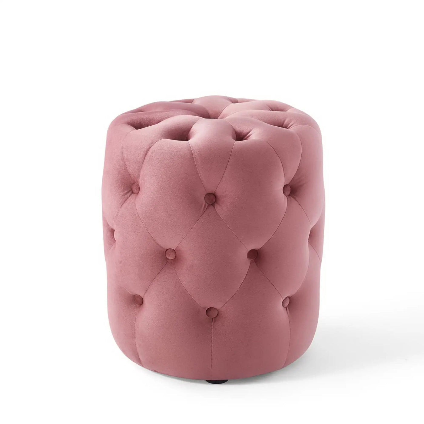 Amour Tufted Button Round Performance Velvet Ottoman by Modway by HouseOfZazla