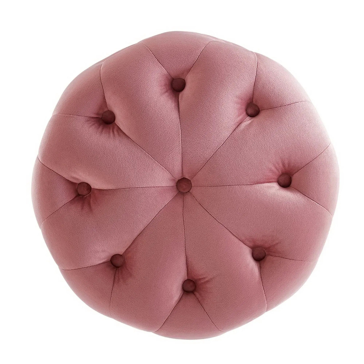 Amour Tufted Button Round Performance Velvet Ottoman by Modway by HouseOfZazla
