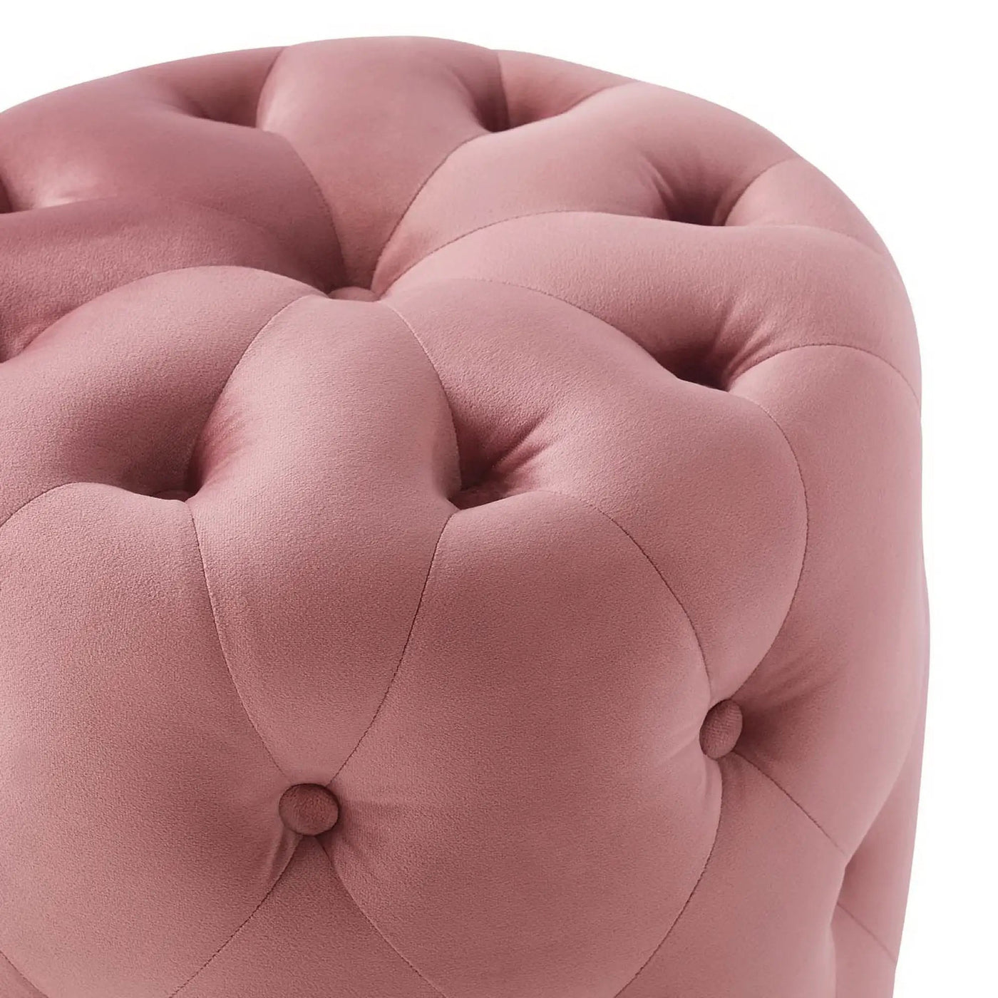 Amour Tufted Button Round Performance Velvet Ottoman by Modway by HouseOfZazla