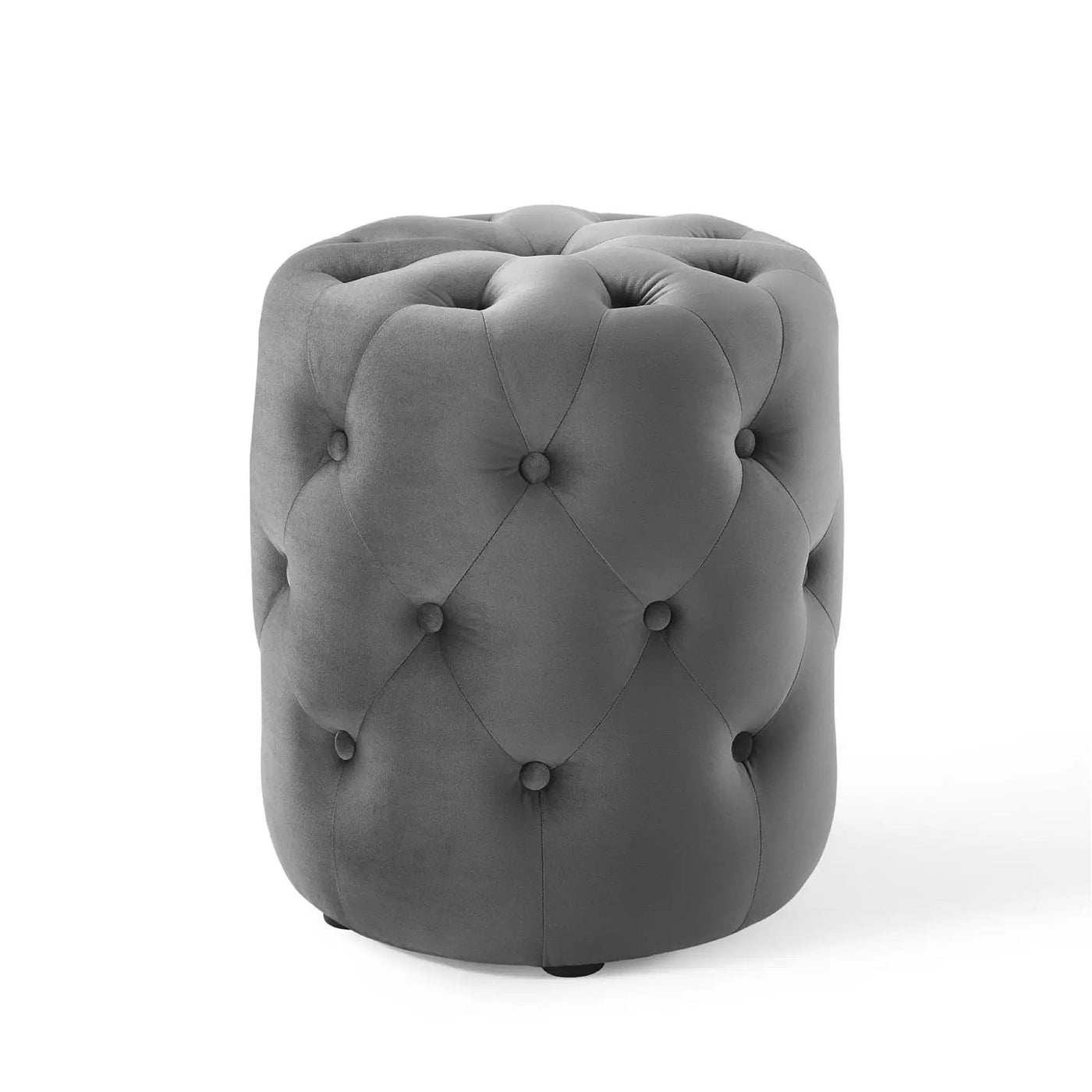 Amour Tufted Button Round Performance Velvet Ottoman by Modway by HouseOfZazla