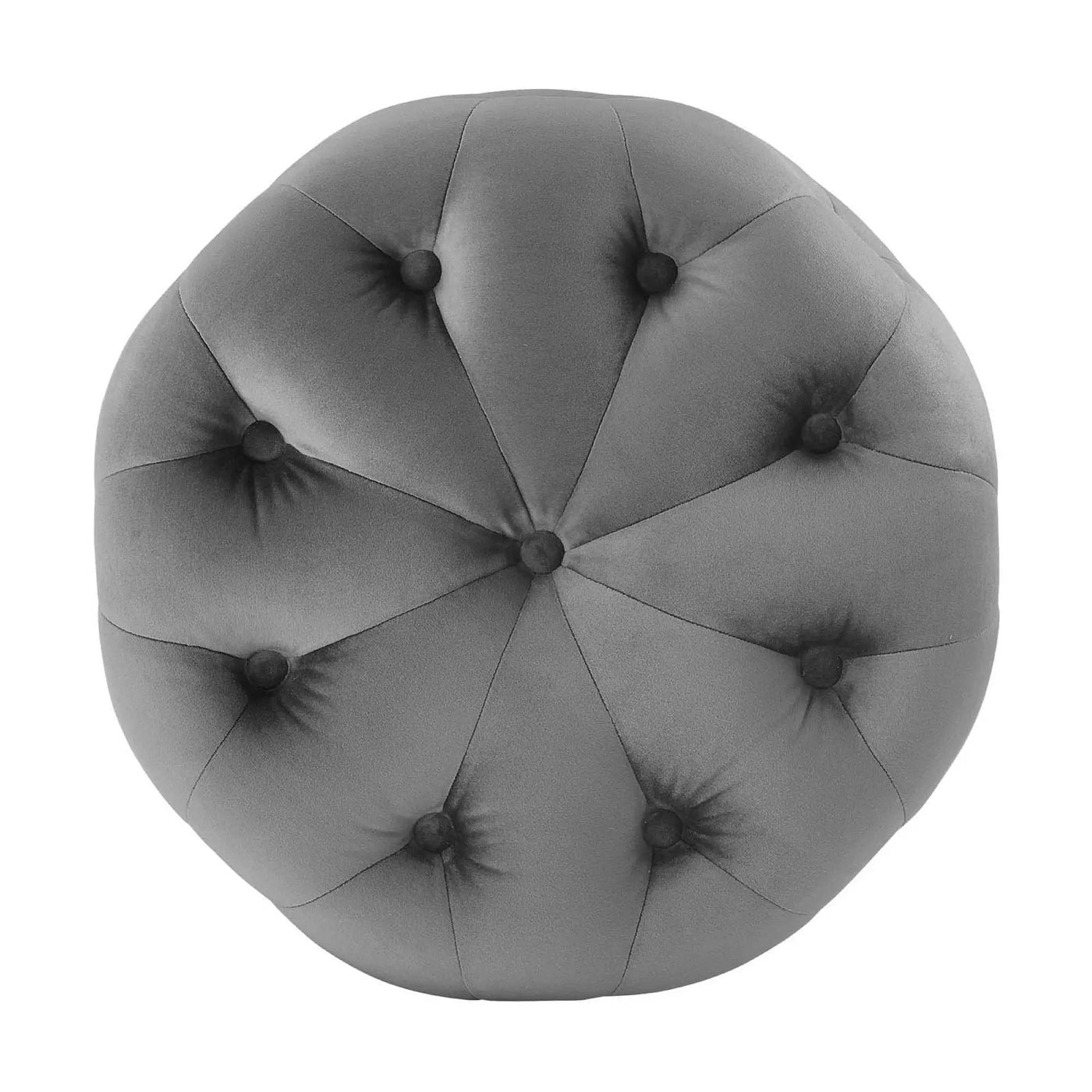 Amour Tufted Button Round Performance Velvet Ottoman by Modway by HouseOfZazla