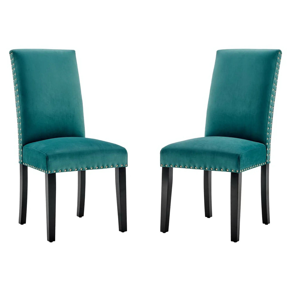 Parcel Performance Velvet Dining Side Chairs Set of 2 by Modway by HouseOfZazla