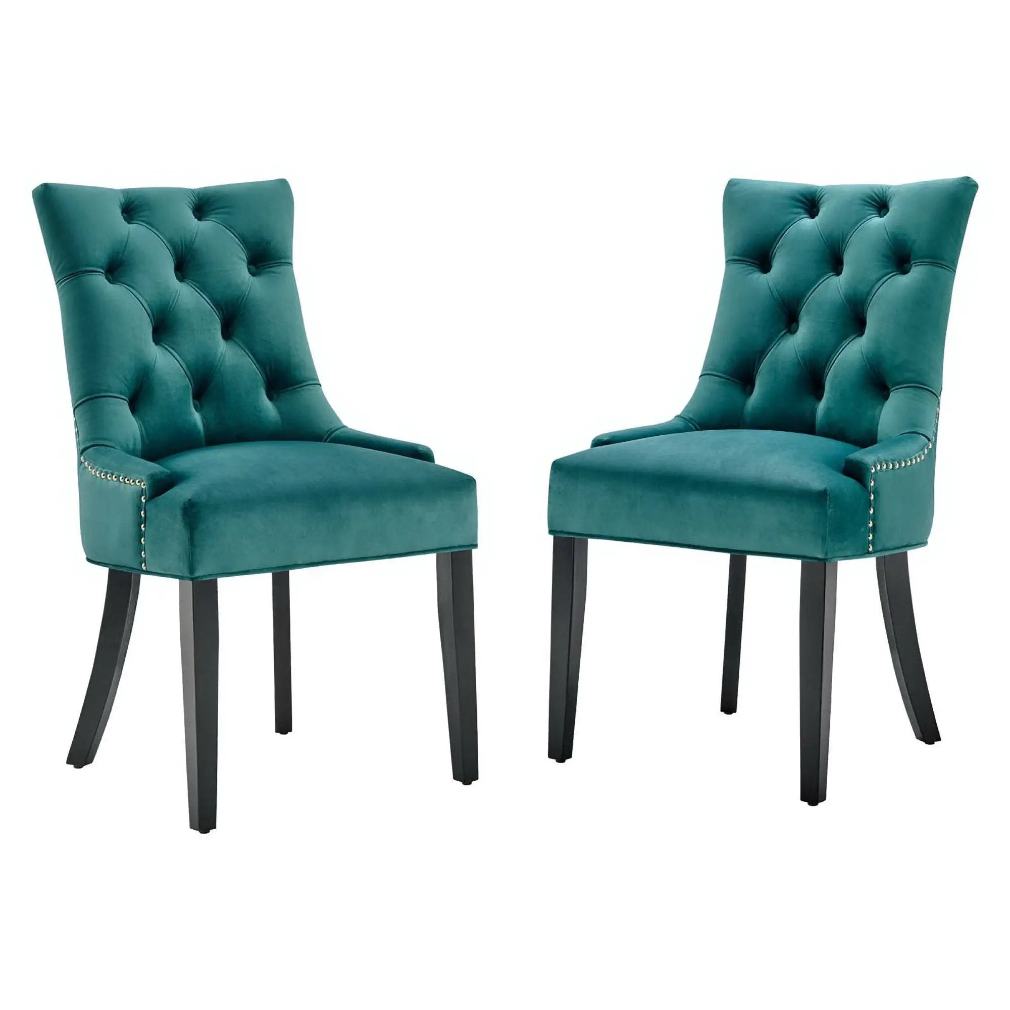 Regent Tufted Performance Velvet Dining Side Chairs Set of 2 by Modway by HouseOfZazla