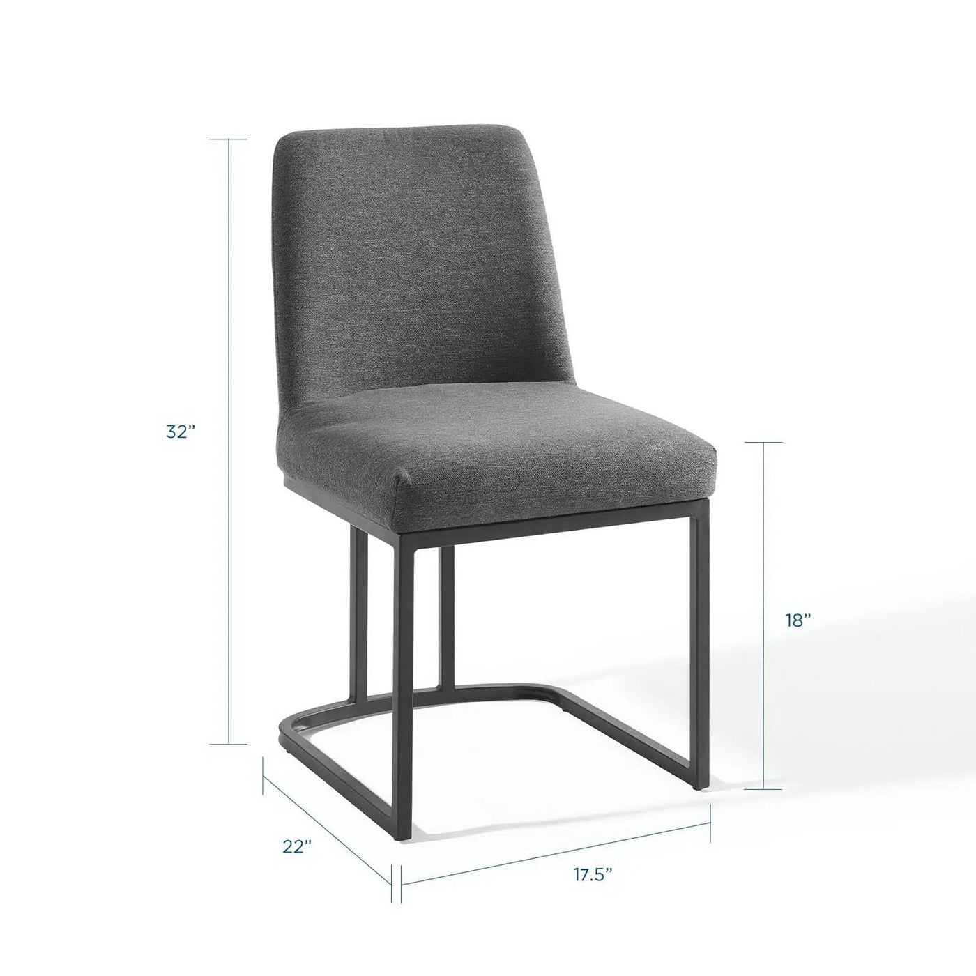 Amplify Sled Base Upholstered Fabric Dining Side Chair by Modway by HouseOfZazla