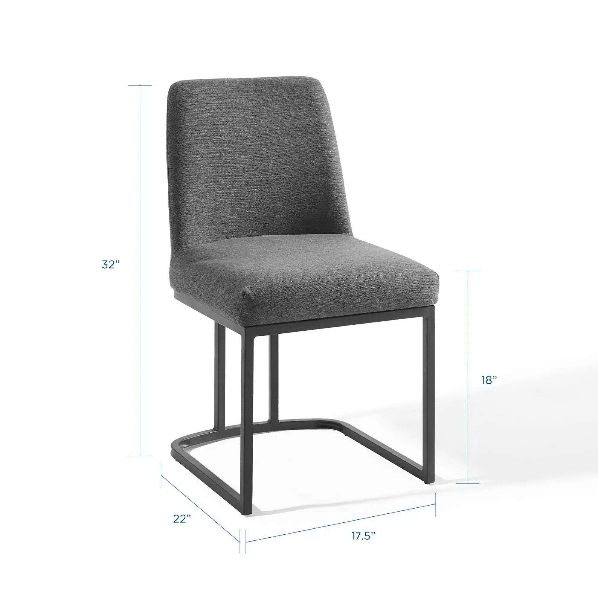 Amplify Sled Base Upholstered Fabric Dining Side Chair by Modway by HouseOfZazla