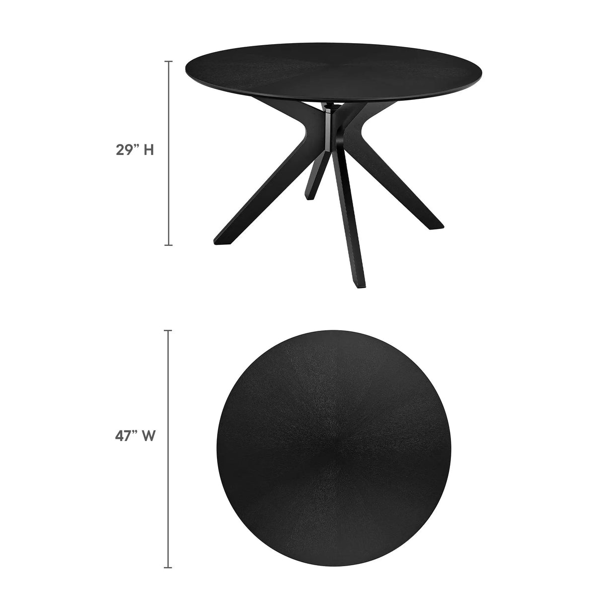 Crossroads 47" Round Wood Dining Table by Modway by HouseOfZazla