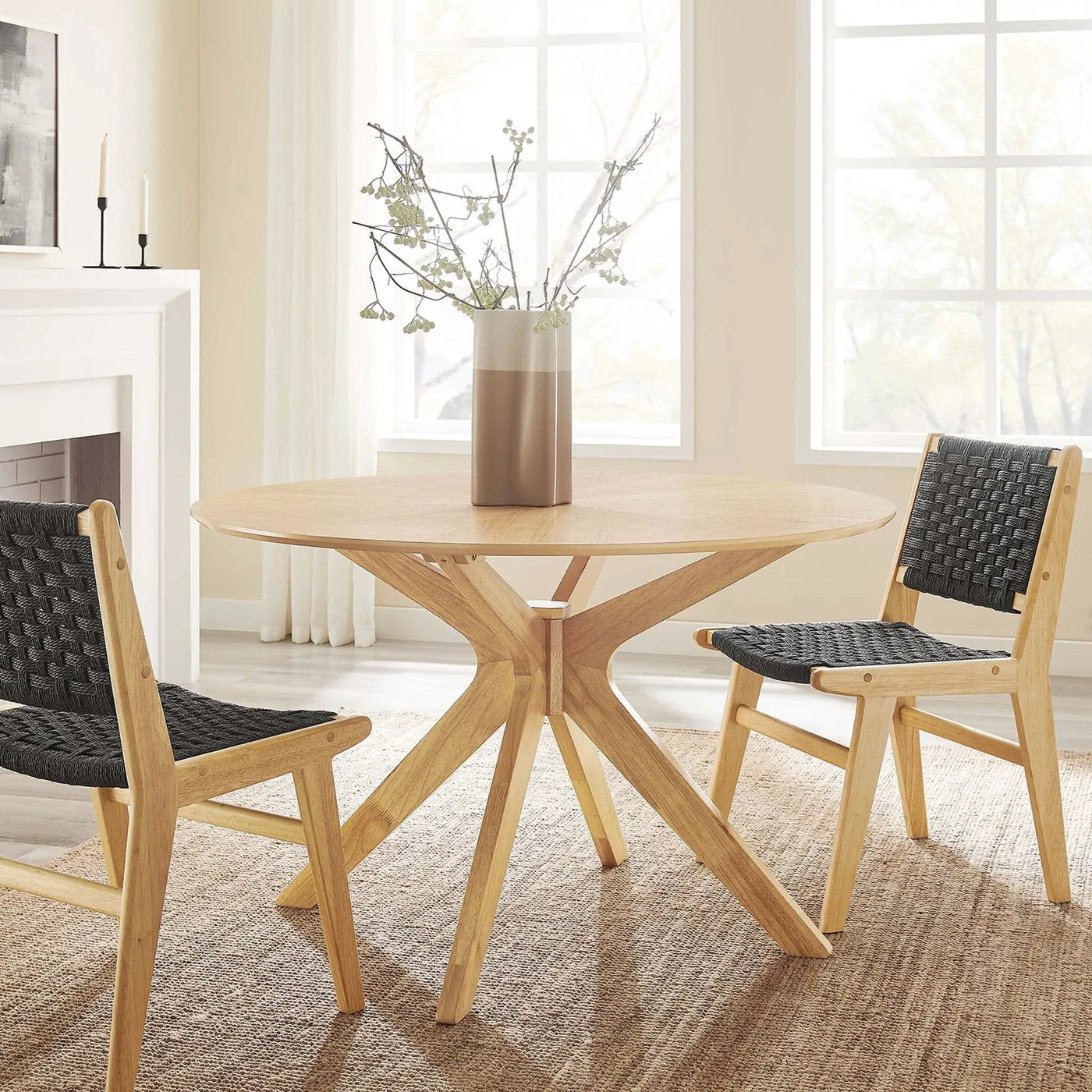 Crossroads 47" Round Wood Dining Table by Modway by HouseOfZazla