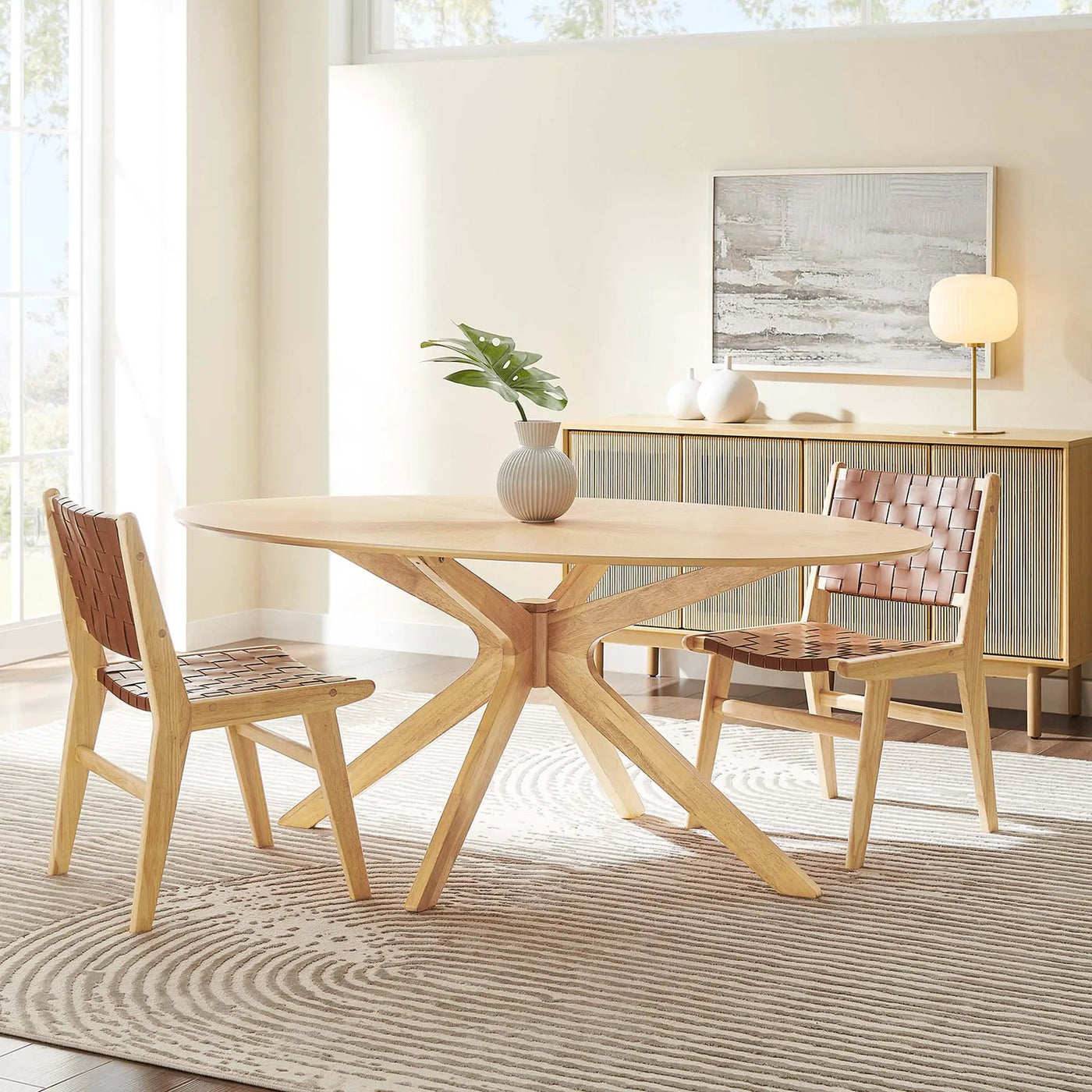 Crossroads 71" Oval Wood Dining Table by Modway by HouseOfZazla