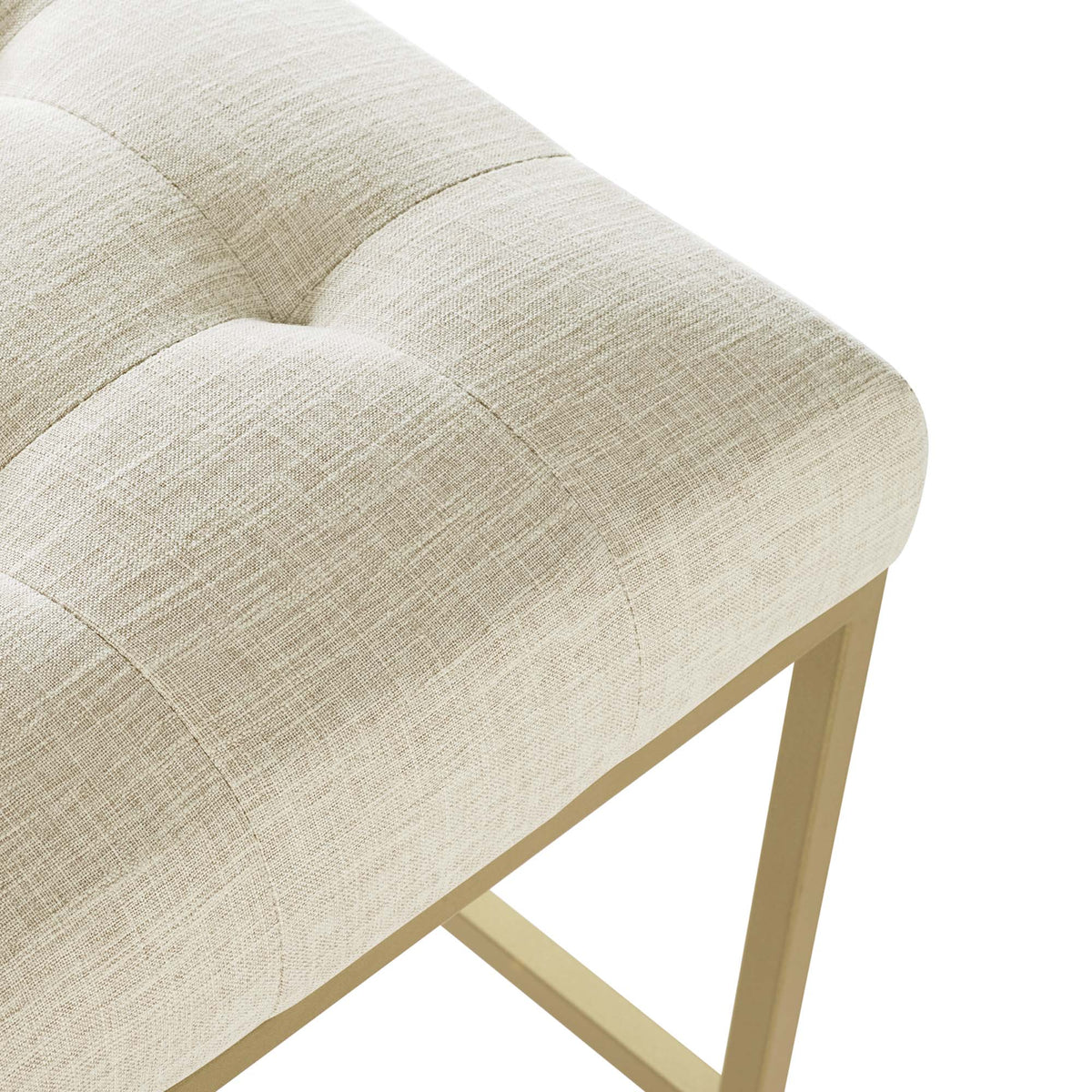 Privy Gold Stainless Steel Upholstered Fabric Counter Stool by Modway, photo 5 of 16