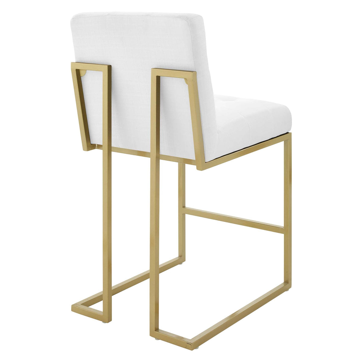 Privy Gold Stainless Steel Upholstered Fabric Counter Stool by Modway, photo 11 of 16