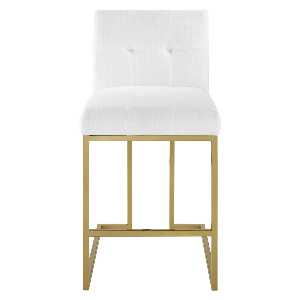 Privy Gold Stainless Steel Upholstered Fabric Counter Stool by Modway, photo 12 of 16