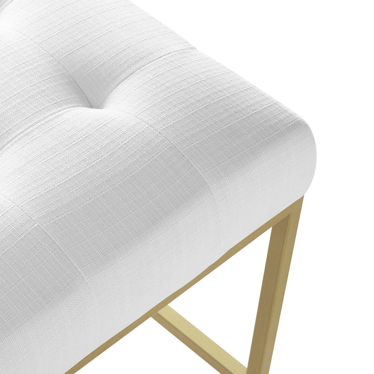 Privy Gold Stainless Steel Upholstered Fabric Counter Stool by Modway, photo 13 of 16