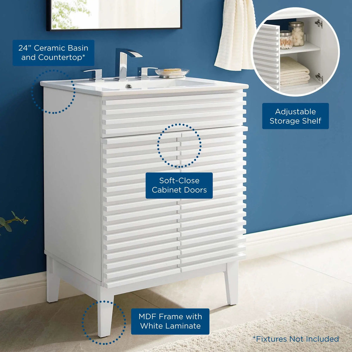 Render 24" Bathroom Vanity by Modway by HouseOfZazla