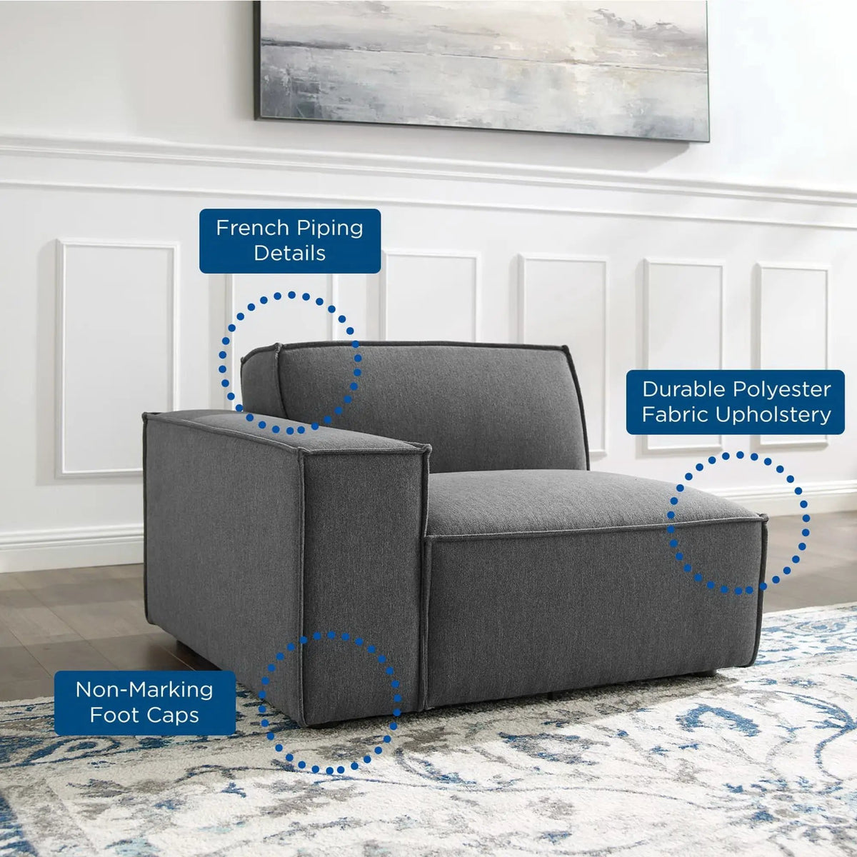 Restore Left-Arm Sectional Sofa Chair by Modway by HouseOfZazla