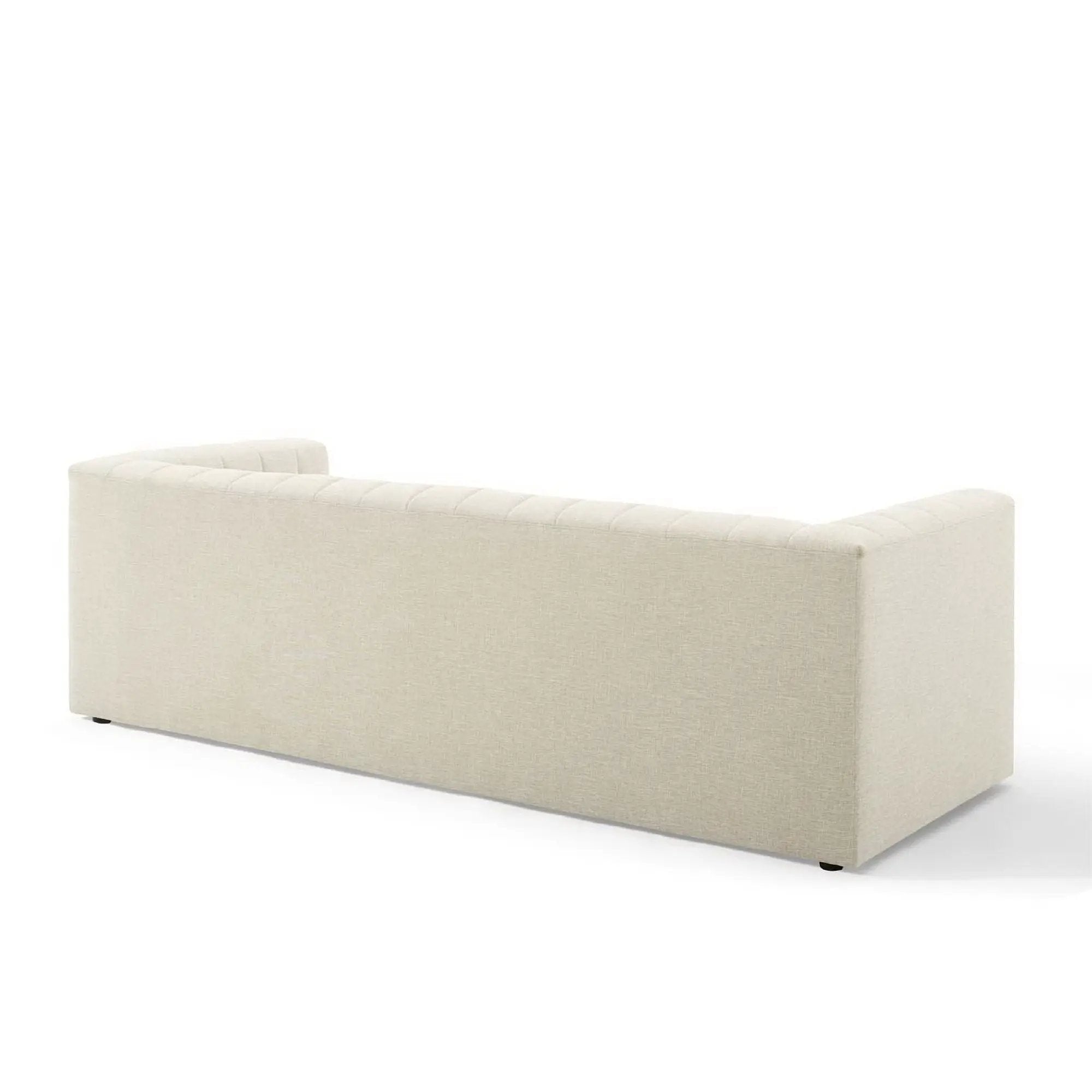 Reflection Channel Tufted Upholstered Fabric Sofa by HouseOfZazla