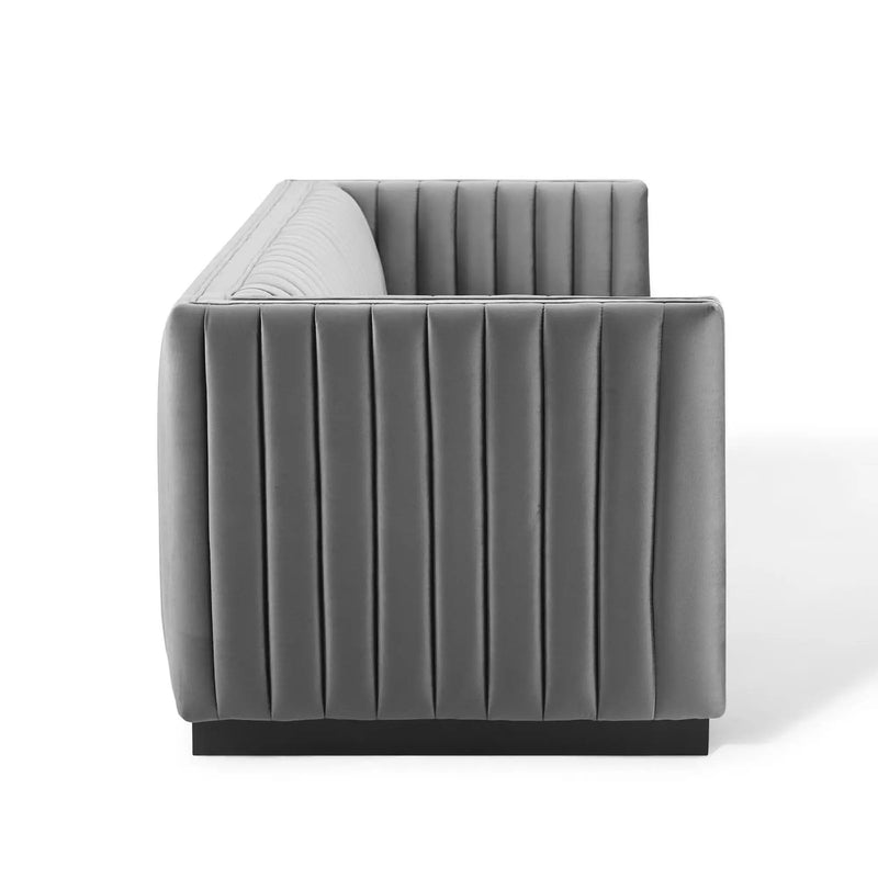 Conjure Channel Tufted Velvet Sofa by Modway by HouseOfZazla