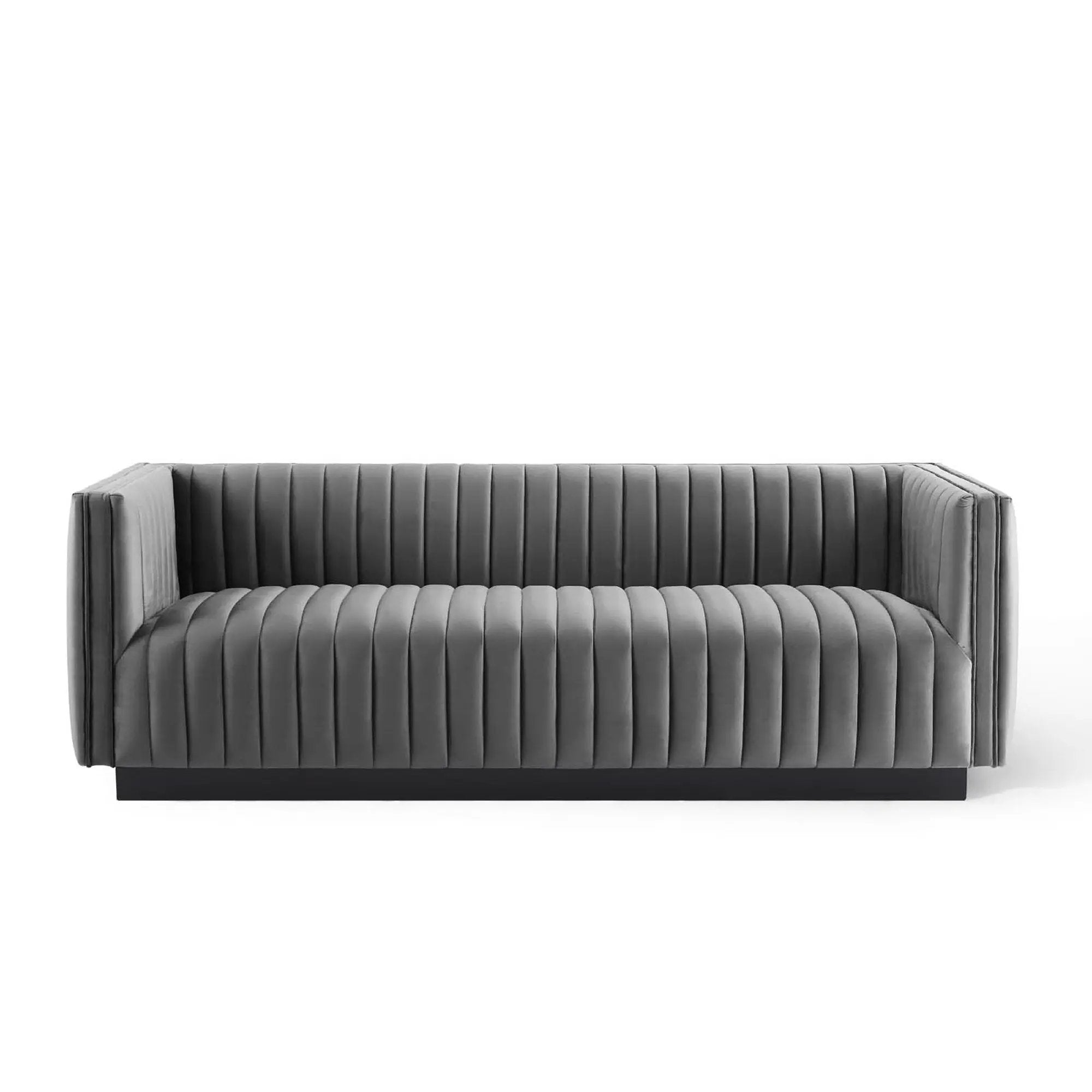 Conjure Channel Tufted Velvet Sofa by Modway by HouseOfZazla