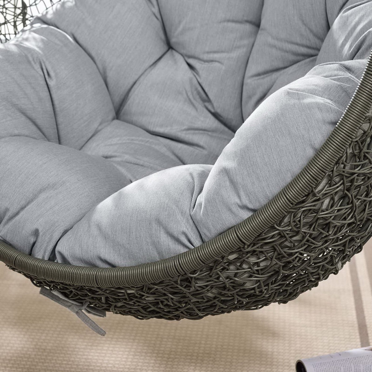 Hide Outdoor Patio Sunbrella® Swing Chair With Stand by Modway, photo 16 of 43