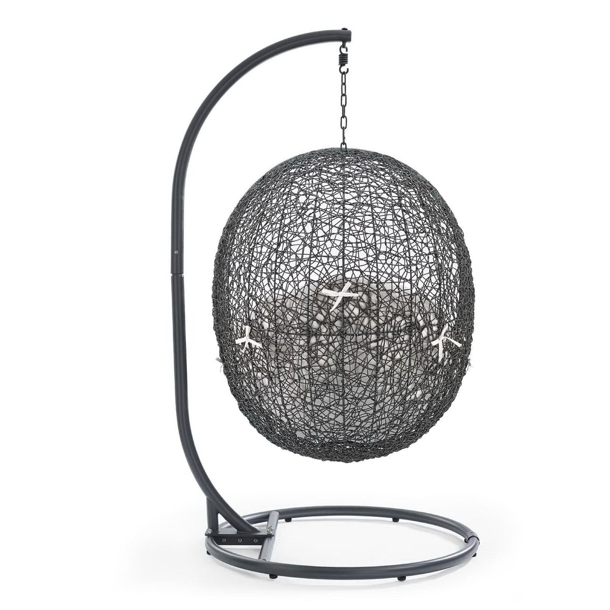 Hide Outdoor Patio Sunbrella® Swing Chair With Stand by Modway, photo 27 of 43