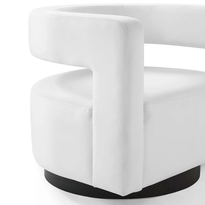 Spin Cutaway Performance Velvet Swivel Armchair by Modway by HouseOfZazla